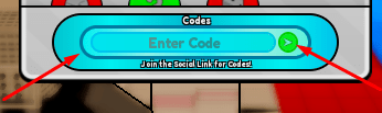 The Enter Code box and send icon in Hammer Game