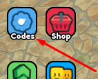 The Codes button in 2 Player Verity Tycoon