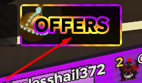 The OFFERS button in BOMBARD