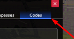 The Codes button in Car Zone