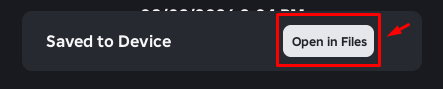 The "Open in Files" button in Roblox