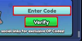 Go Dig enter codes box and verify button