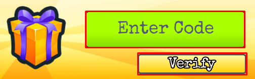 99 Nights in the Wild West enter codes box and verify button