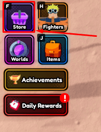 Anime Fight store button