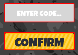 2 Player Military Tycoon enter codes box and confirm button
