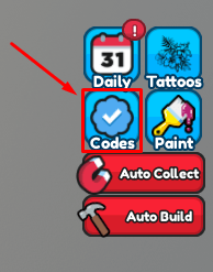 Tattoo Studio Tycoon codes button
