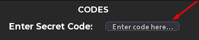 The Enter code here... box in Card Battles: Prestige
