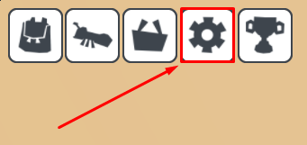 Ants Empire settings button