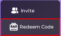 Just donations redeem code button