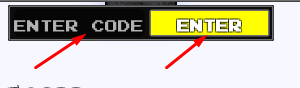 Enter Code box and Enter button to redeem codes in Block Tales Tower Defense