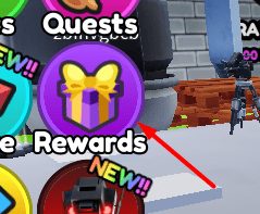 The Rewards button in Skibidi Tower Defense