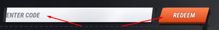 ENTER CODE box and REDEEM button to use codes in Shiftline 🏁 Drag Racing