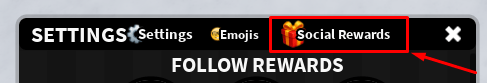 German Voice social rewards button