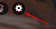 The settings button in Football Legends