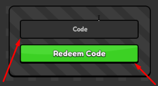 The Code box and Redeem Code button in Slap Battles