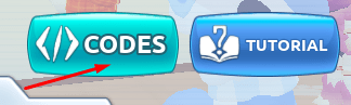 CODES icon in Toons Universe