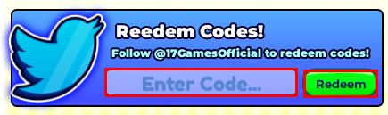 Bee Paradise enter codes box and redeem button