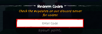 Grand Piece Online enter codes box