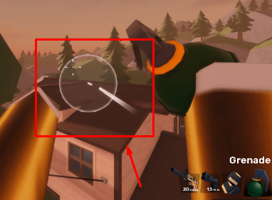 The grenade line coming closer in RIVALS