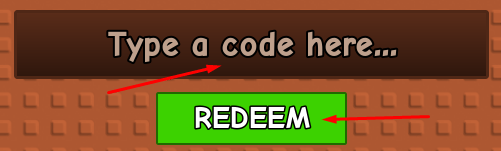 Type a code here box and REDEEM button to redeem codes in Bahay Kubo Garden
