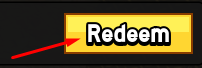 Redeem button in Divine Fruits