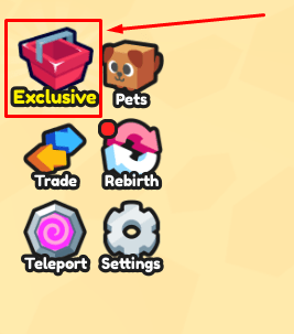 Guitar Evolution Exclusive button