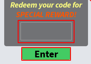 Labubu Trading enter codes box and enter button