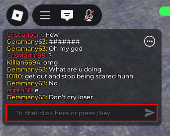 Untitled Fling Game chat box example