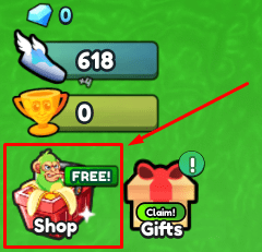 Brainrot Tsunami shop button