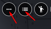 3-dot icon and hamburger icon that leads to main menu
