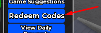 The Redeem Codes button in Philippines: Consolacion, Cebu