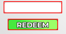 Make a Sprunki Tycoon enter codes box and redeem button