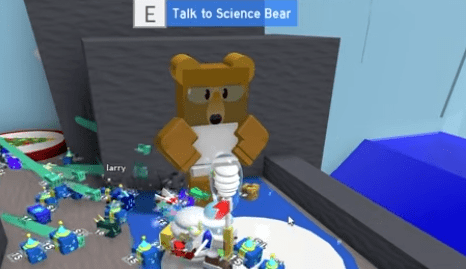 The Science Bear in Bee Swarm Simulator