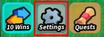 Slop Tower Defense settings button
