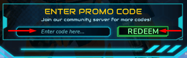The codes section in Steel Crossfire