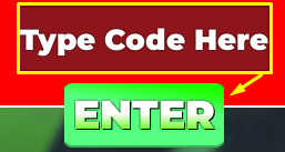 tHE "Type Code Here" box and ENTER button in Muscle Gorilla Simulator