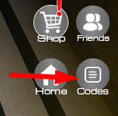 The Codes button in THE EARTH IS FLAT TYCOON