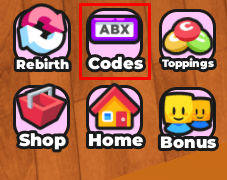 Ice Cream Shop Tycoon codes button