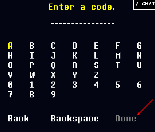 The in-game keyboard and Done button in UNDERTALE: Multiplayer