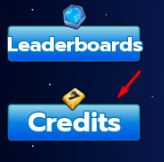 The Credits button in Saber Arena
