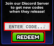 One of Us enter codes box and redeem button
