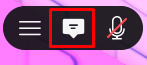 The chat icon in BOYS VS GIRLS