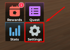 Fantasma PVP settings button