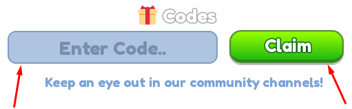 The Enter Code.. box and Claim button in Airport Tycoon 2!