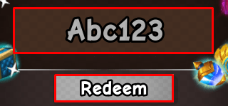 Brainrot RNG enter codes box and redeem button