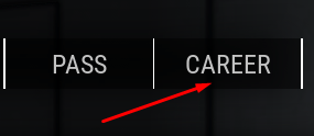 CAREER button in Saber Arena