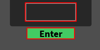HarmonyTown RP enter codes box and enter button