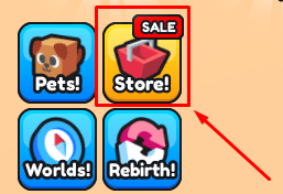 Luck Tapping Simulator store button