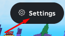 The Settings button in Build A Racetrack