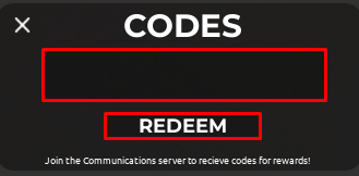 Ridgewood enter codes box and redeem button